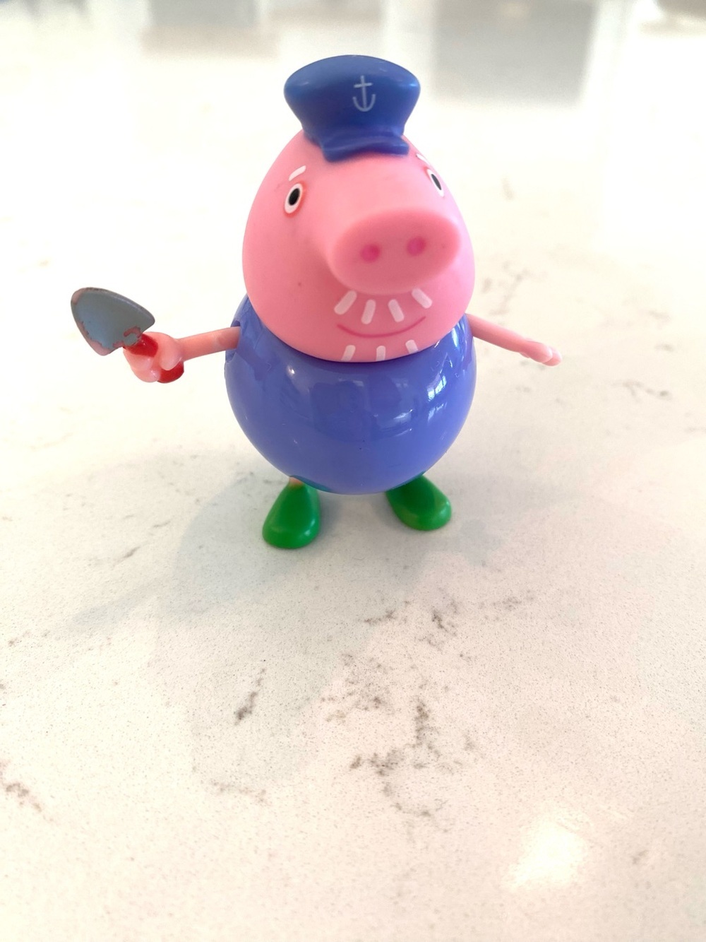 Peppa Pig Grandpa Pig Sailor Captain Figure With Shovel Jazwares Boat Playset